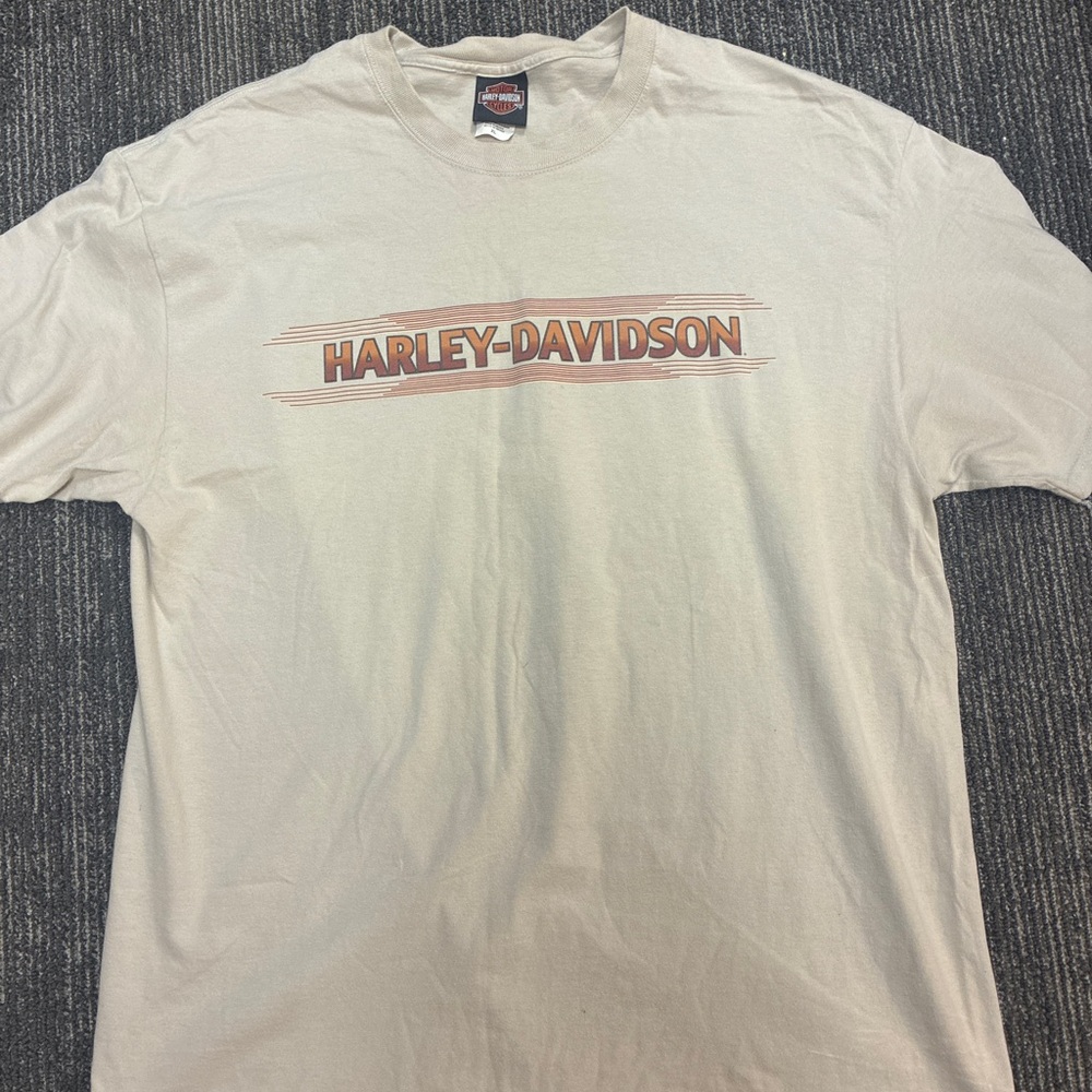 Harley-Davidson Cream Short Sleeve Tee